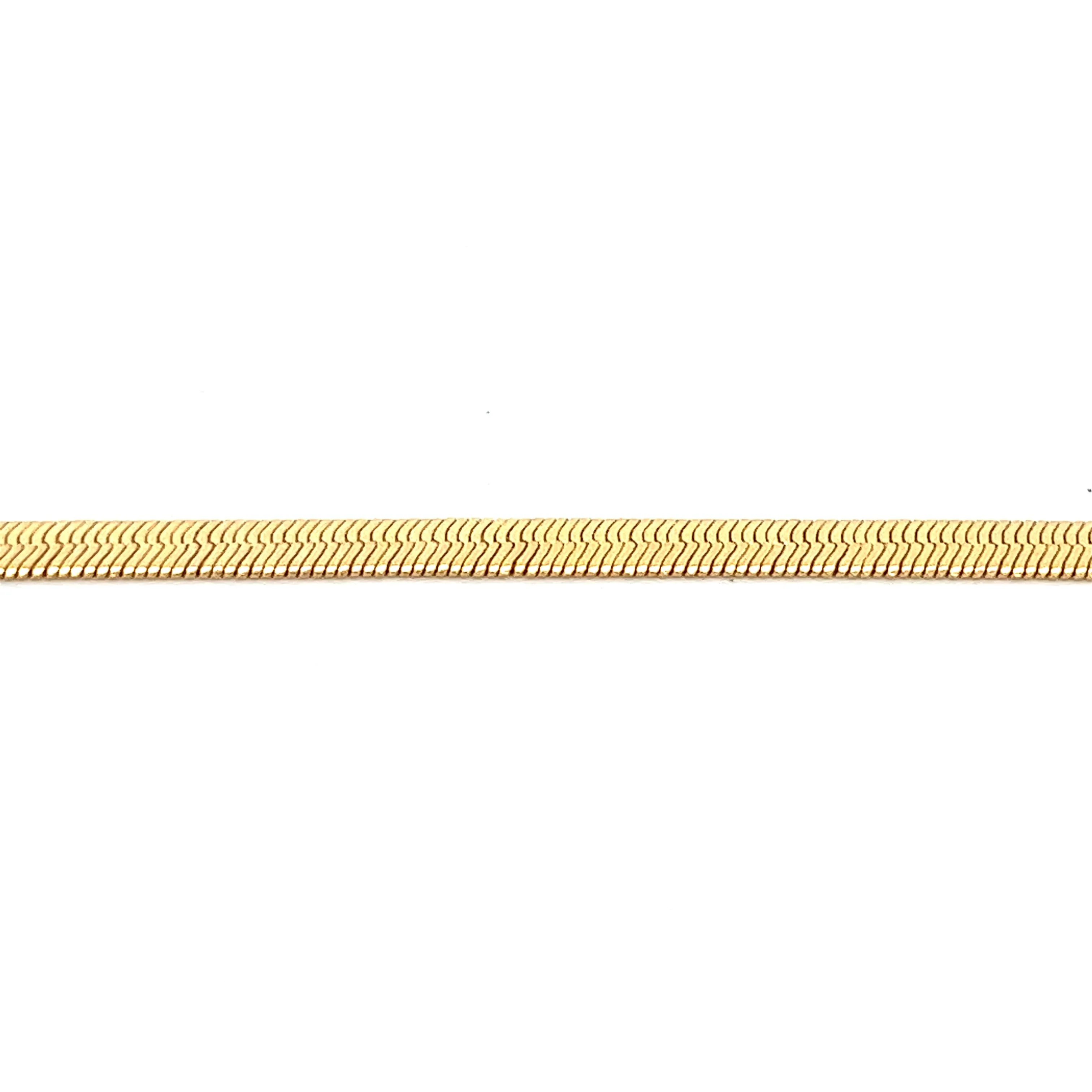 14K-gold-filled herringbone necklace - 16"