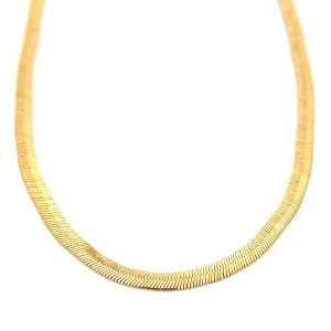 14K-gold-filled herringbone necklace - 16"