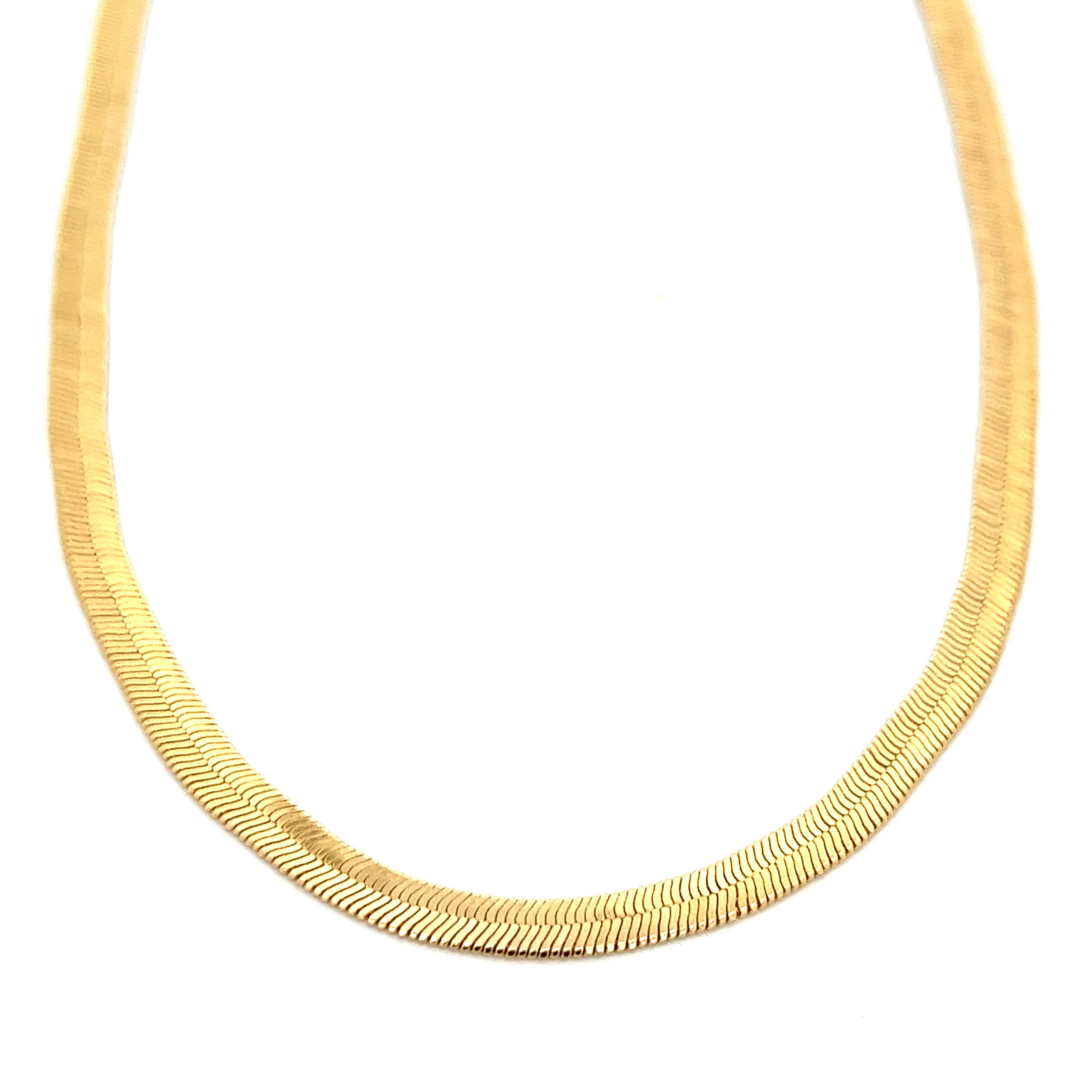 14K-gold-filled herringbone necklace - 16"