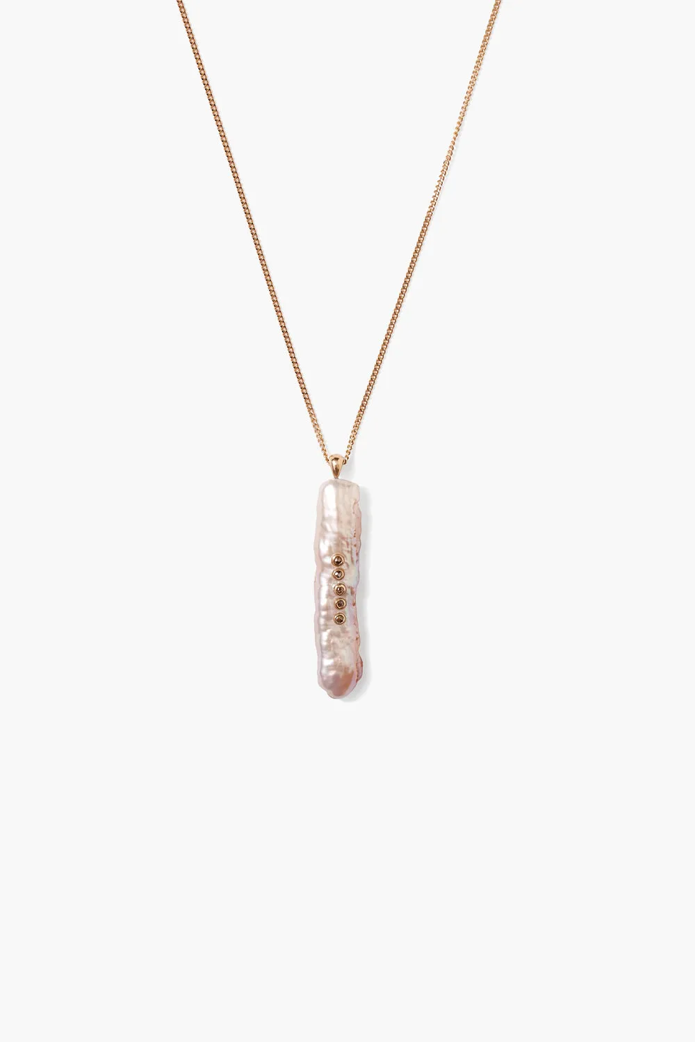 14k Haena Necklace Pink Pearl