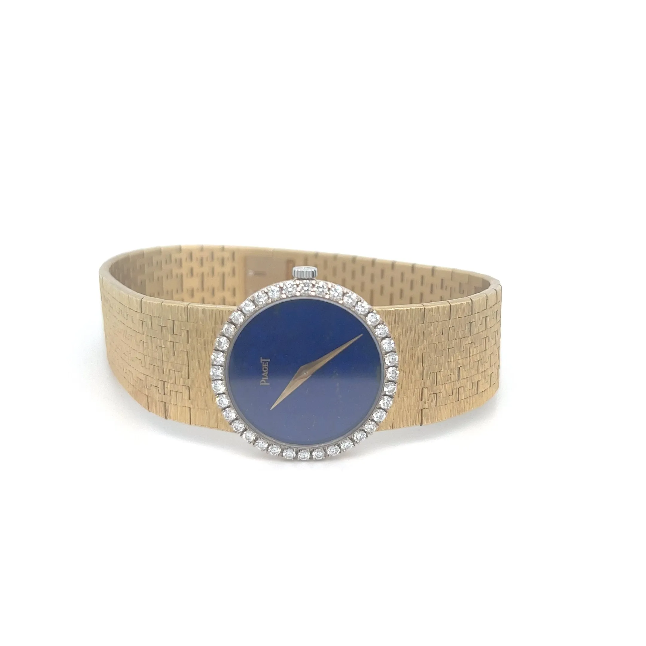 18kt Gold Piaget Reference 9706 Lapis Dial