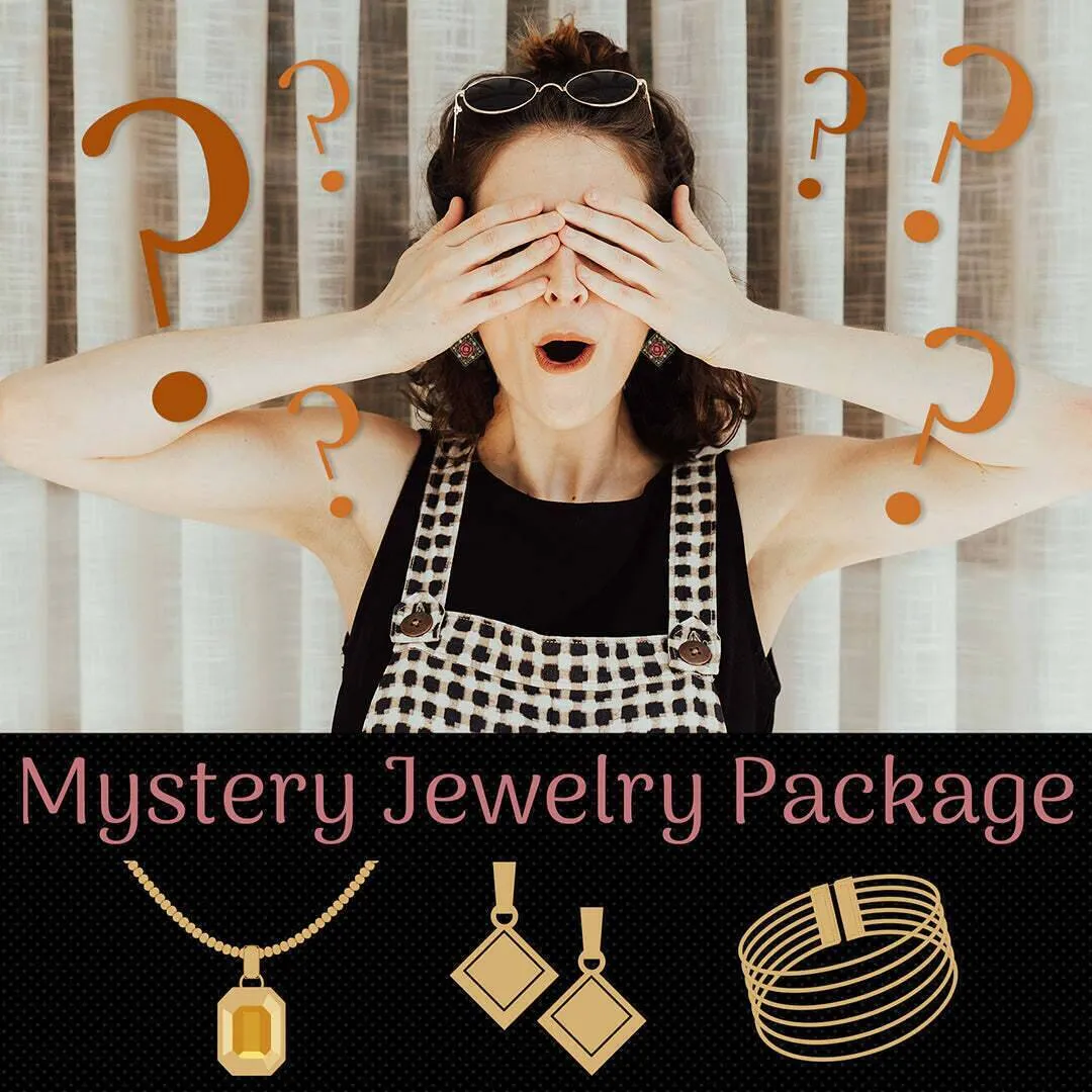 1928 Jewelry $50.00 Value Mystery Jewelry Package One Necklace, One Earring and One Bracelet