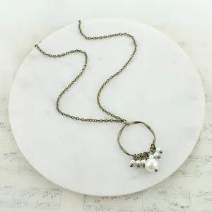 34” Pearl & Loop Necklace