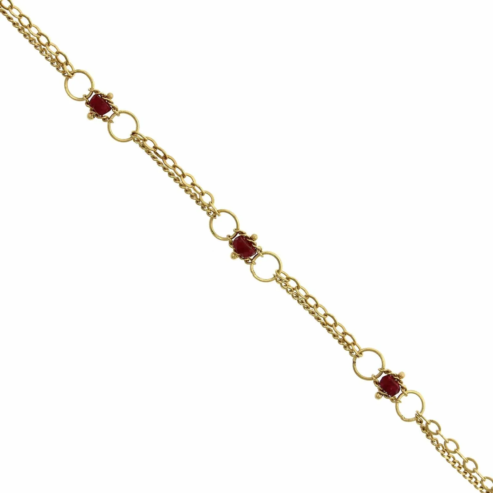 Amali 18K Yellow Gold Ruby Bead Bracelet