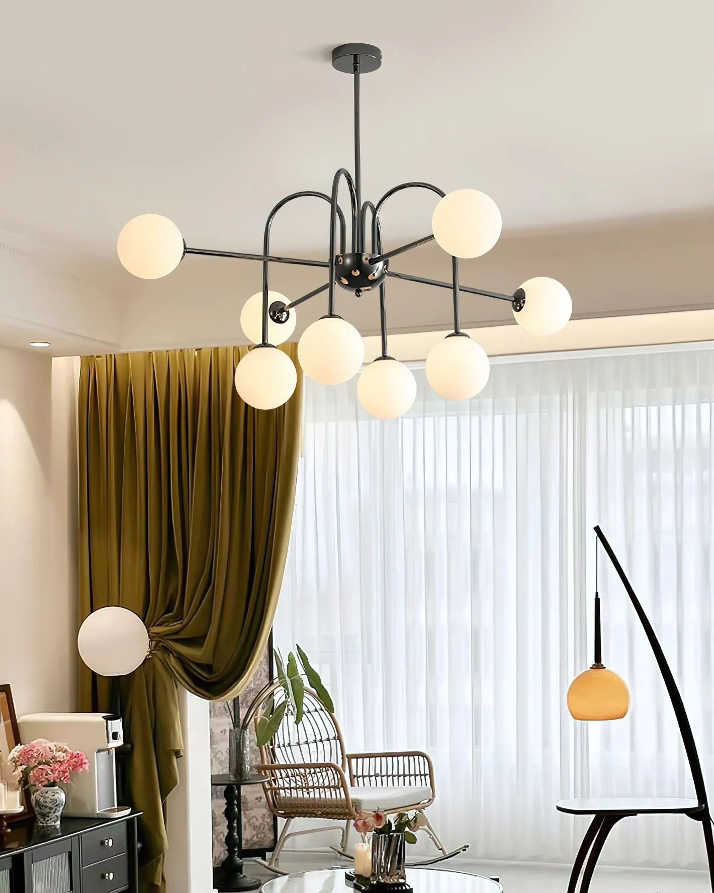 Black Doris Chandelier