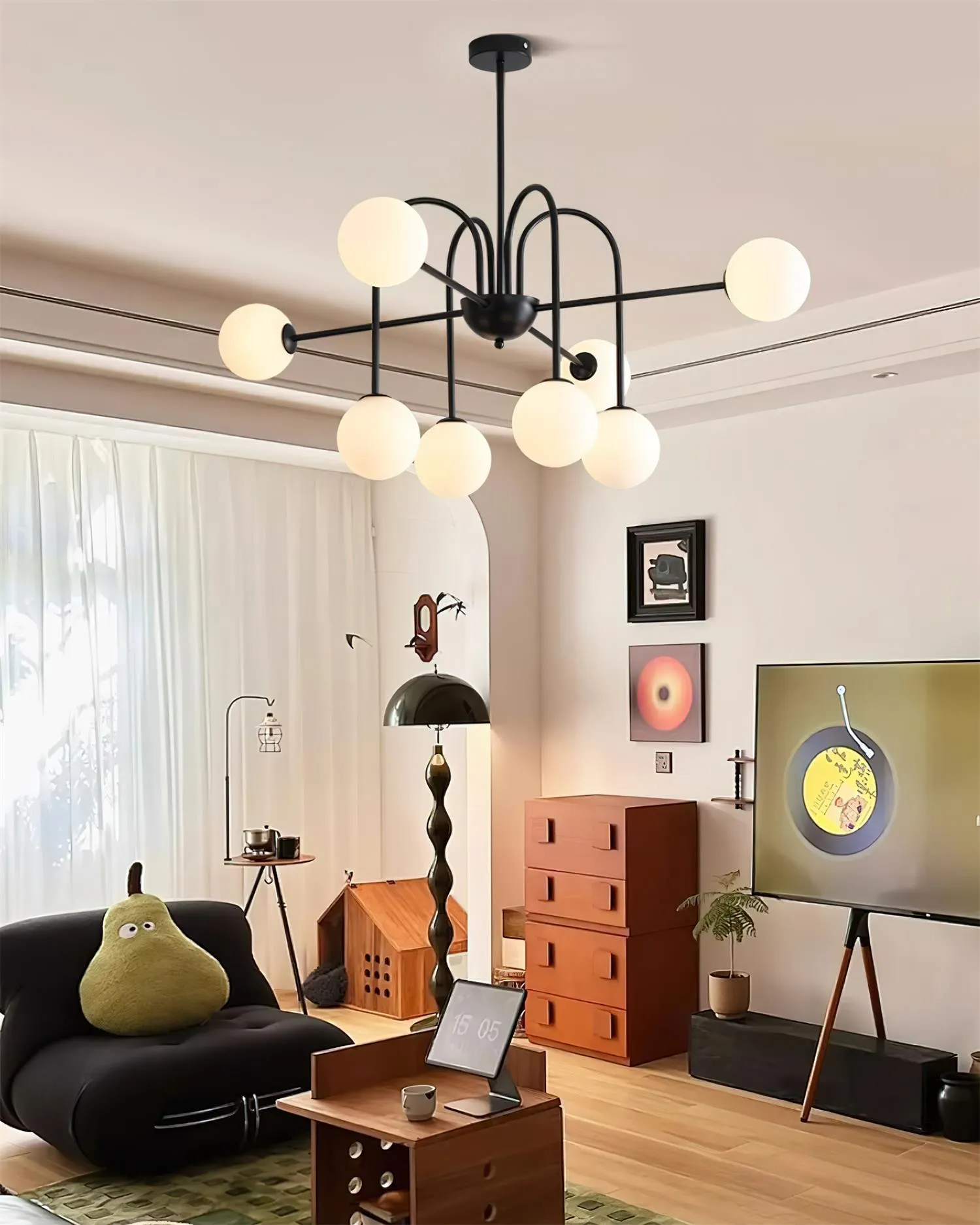 Black Doris Chandelier