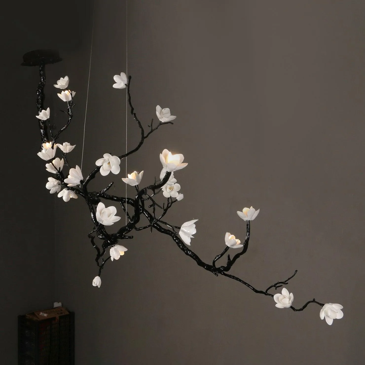 Ceramic Flower Chandelier