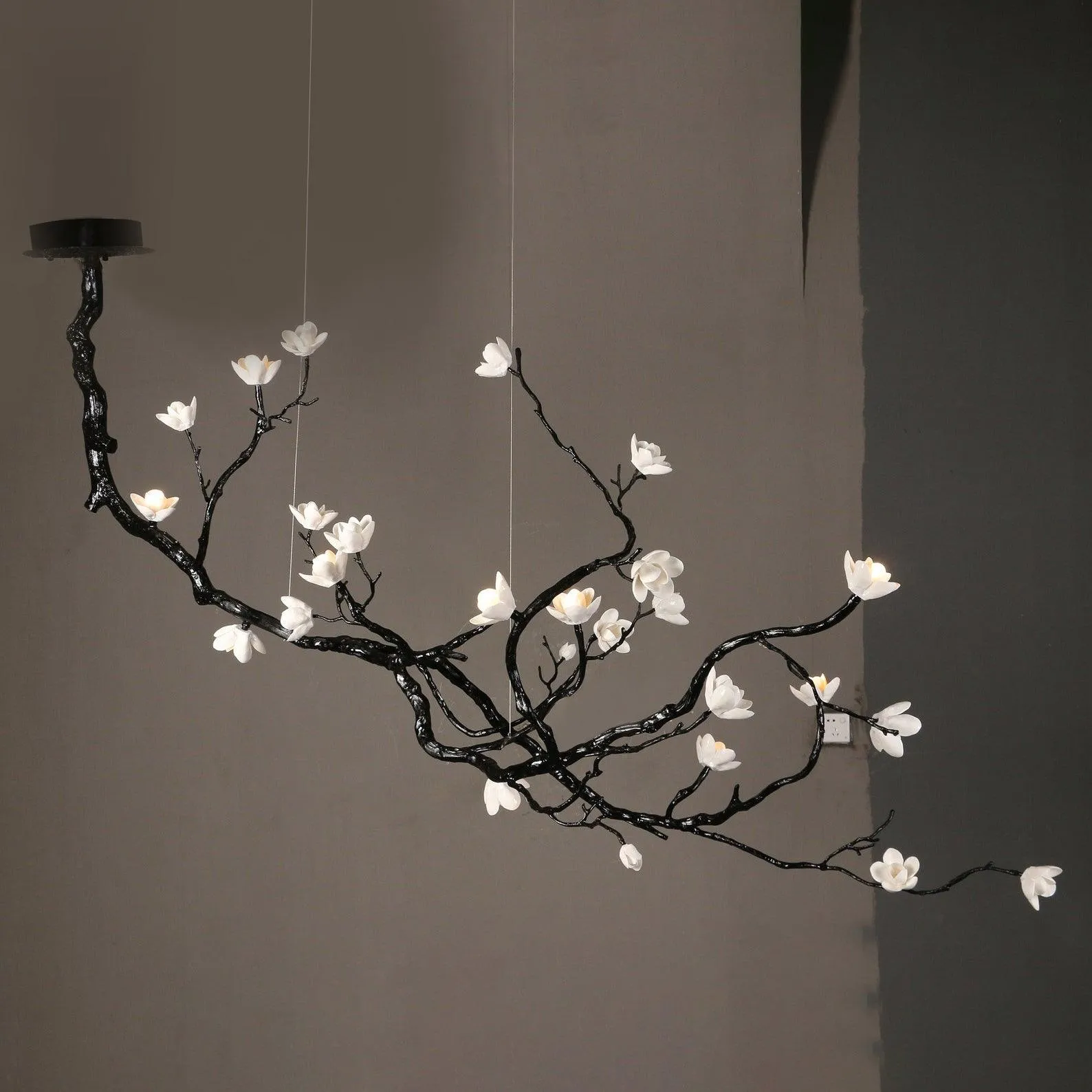 Ceramic Flower Chandelier