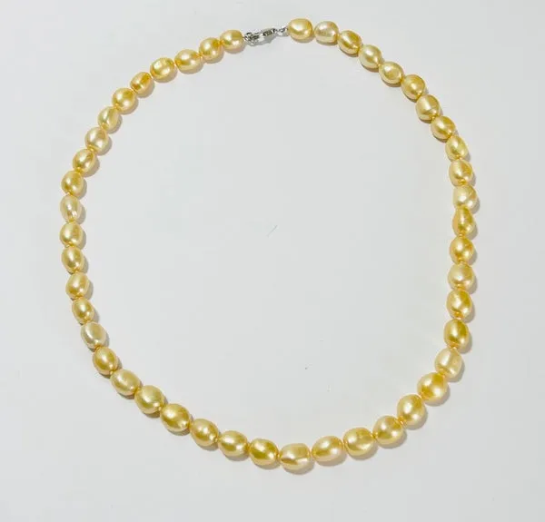 Champagne Pearl Necklace 1 (PO21)