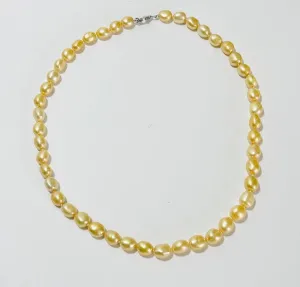 Champagne Pearl Necklace 1 (PO21)