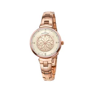 Cherry Blossom 32mm Champagne Gold Mother Of Pearl Dial Sakura Petal Hand Rose Gold Bracelet Watch