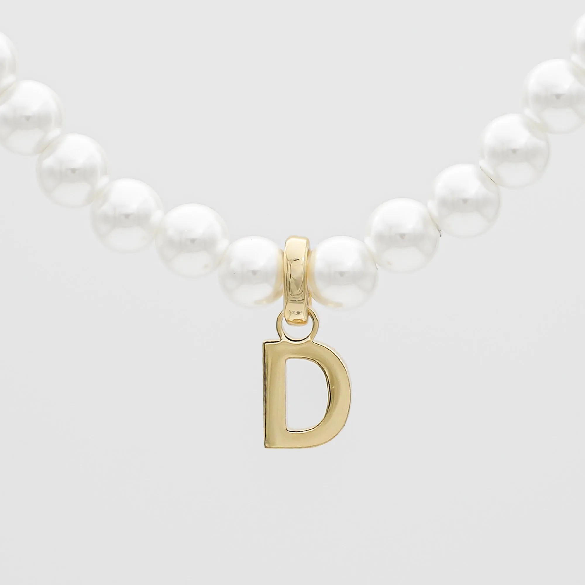 Classic Pearl Initial Necklace