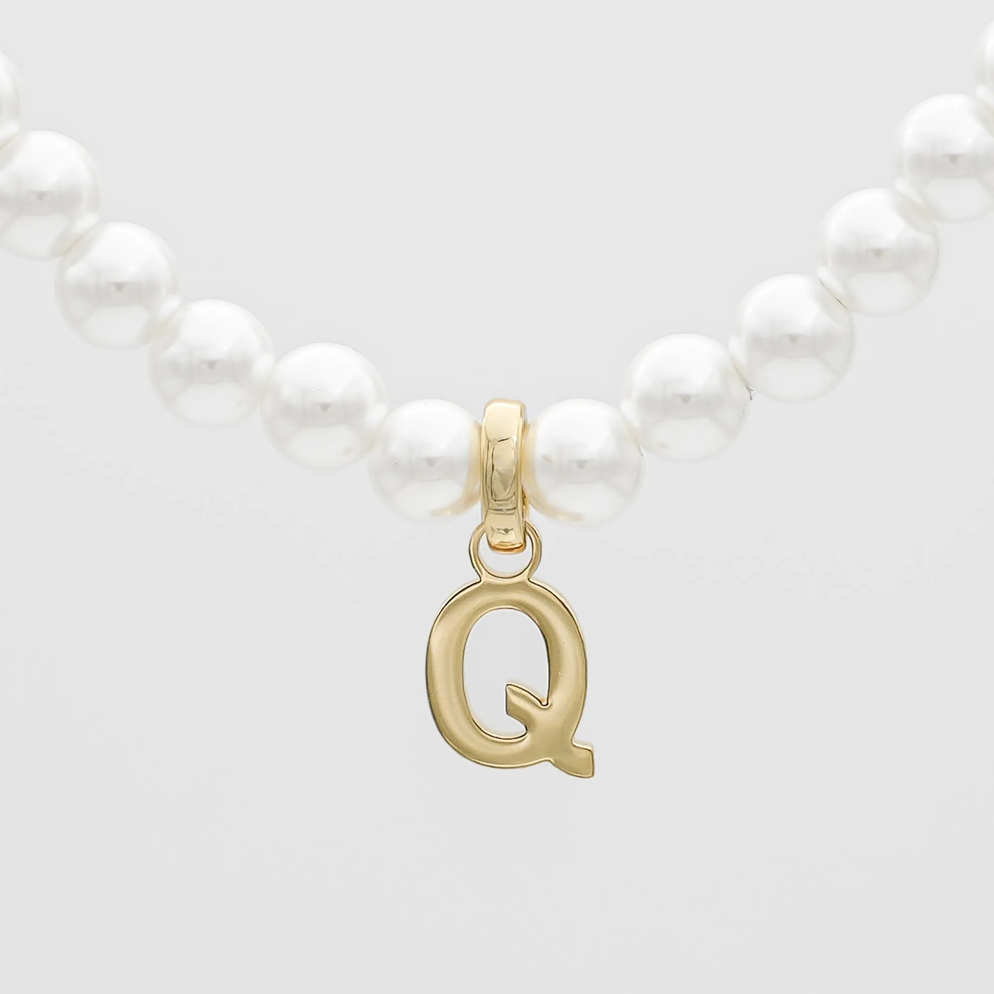 Classic Pearl Initial Necklace