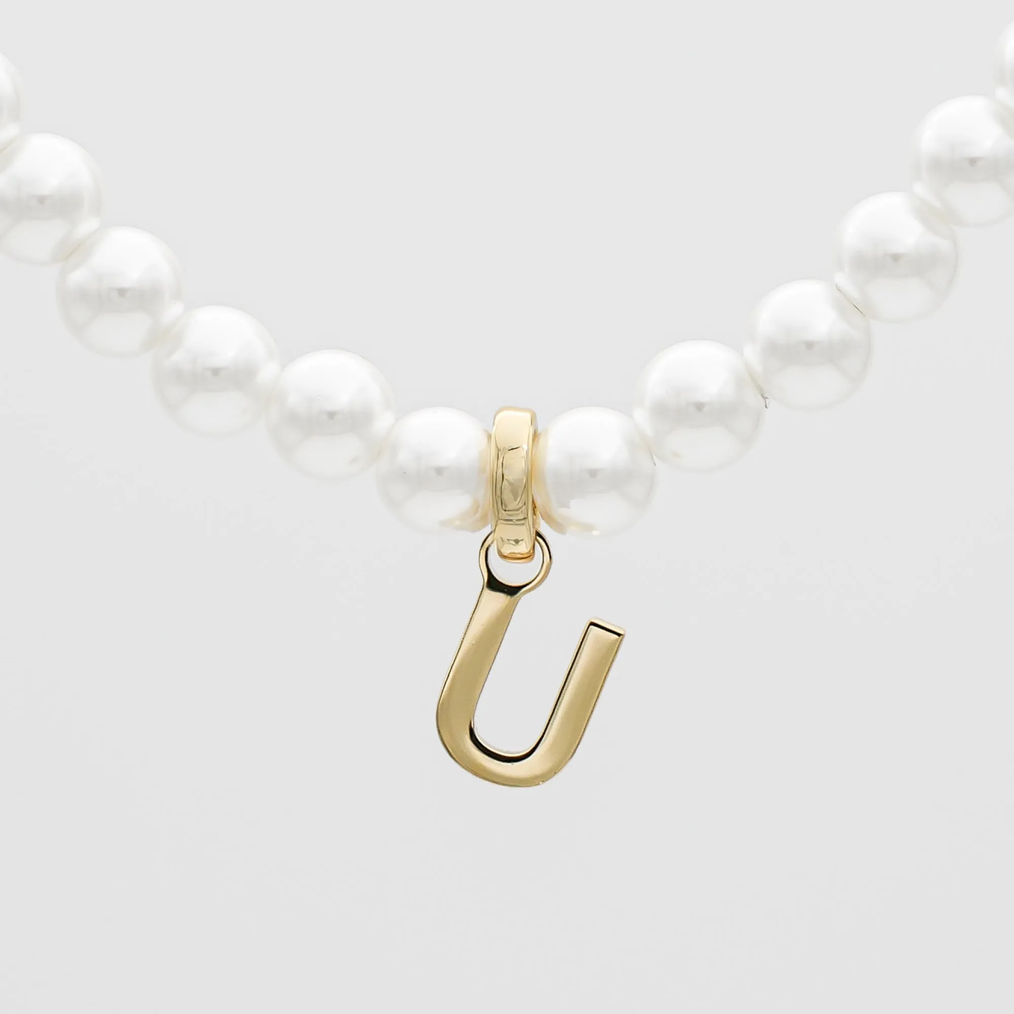 Classic Pearl Initial Necklace