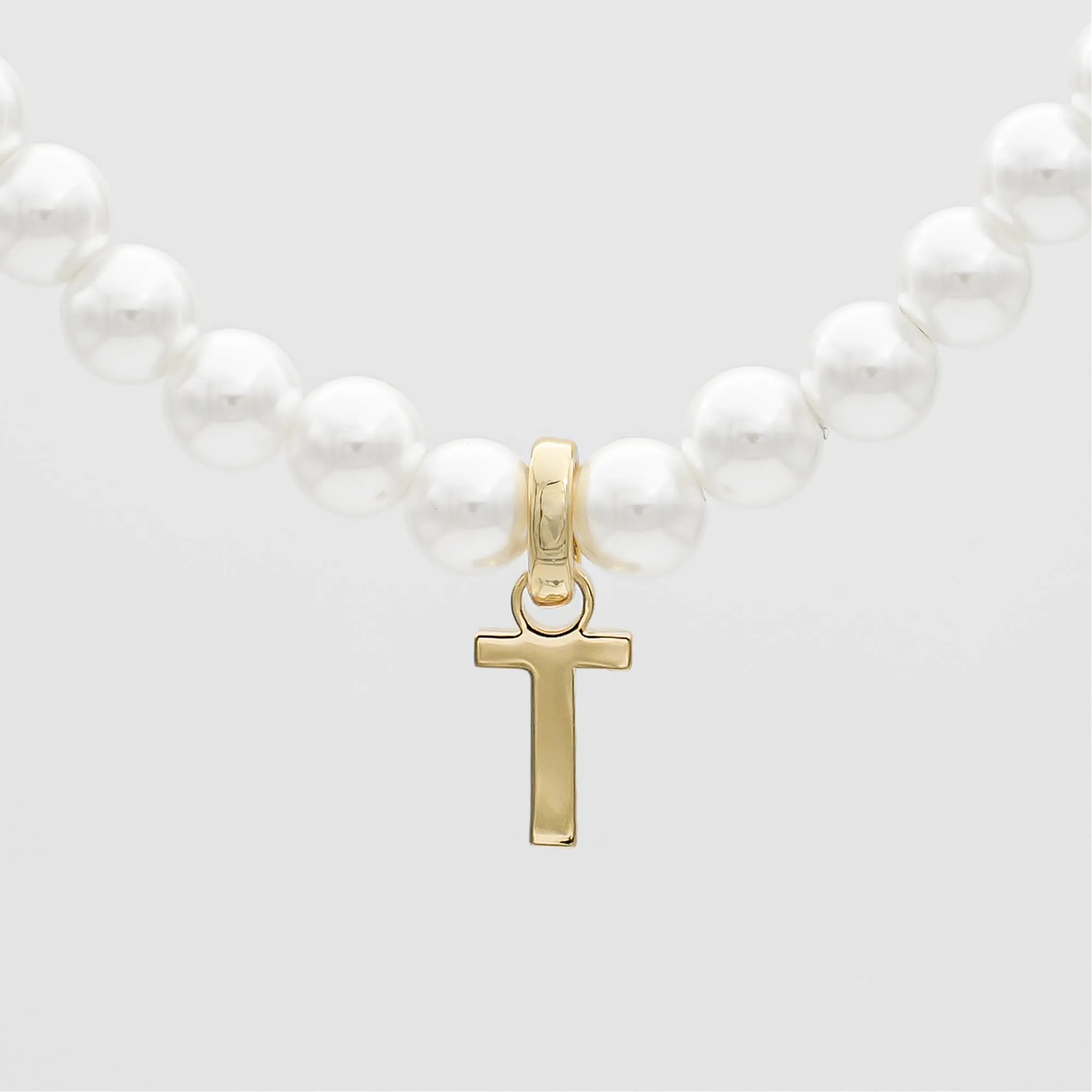 Classic Pearl Initial Necklace