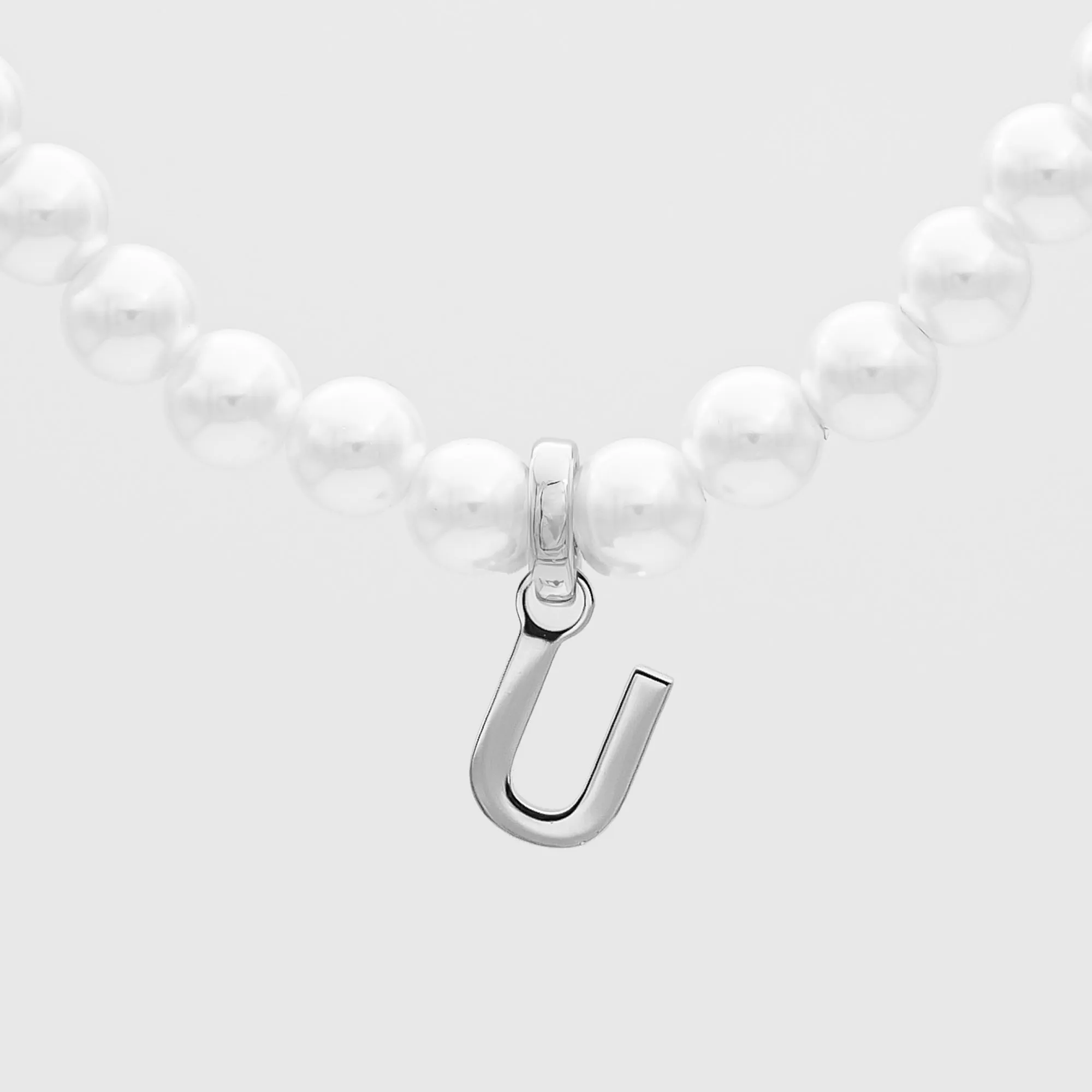 Classic Pearl Initial Necklace