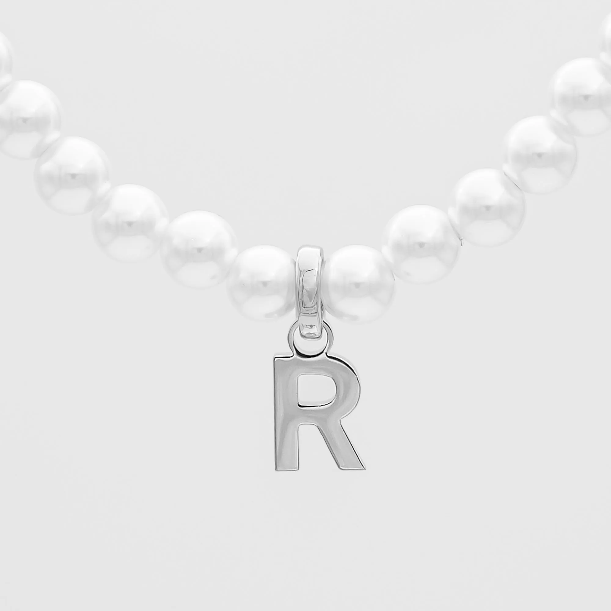 Classic Pearl Initial Necklace