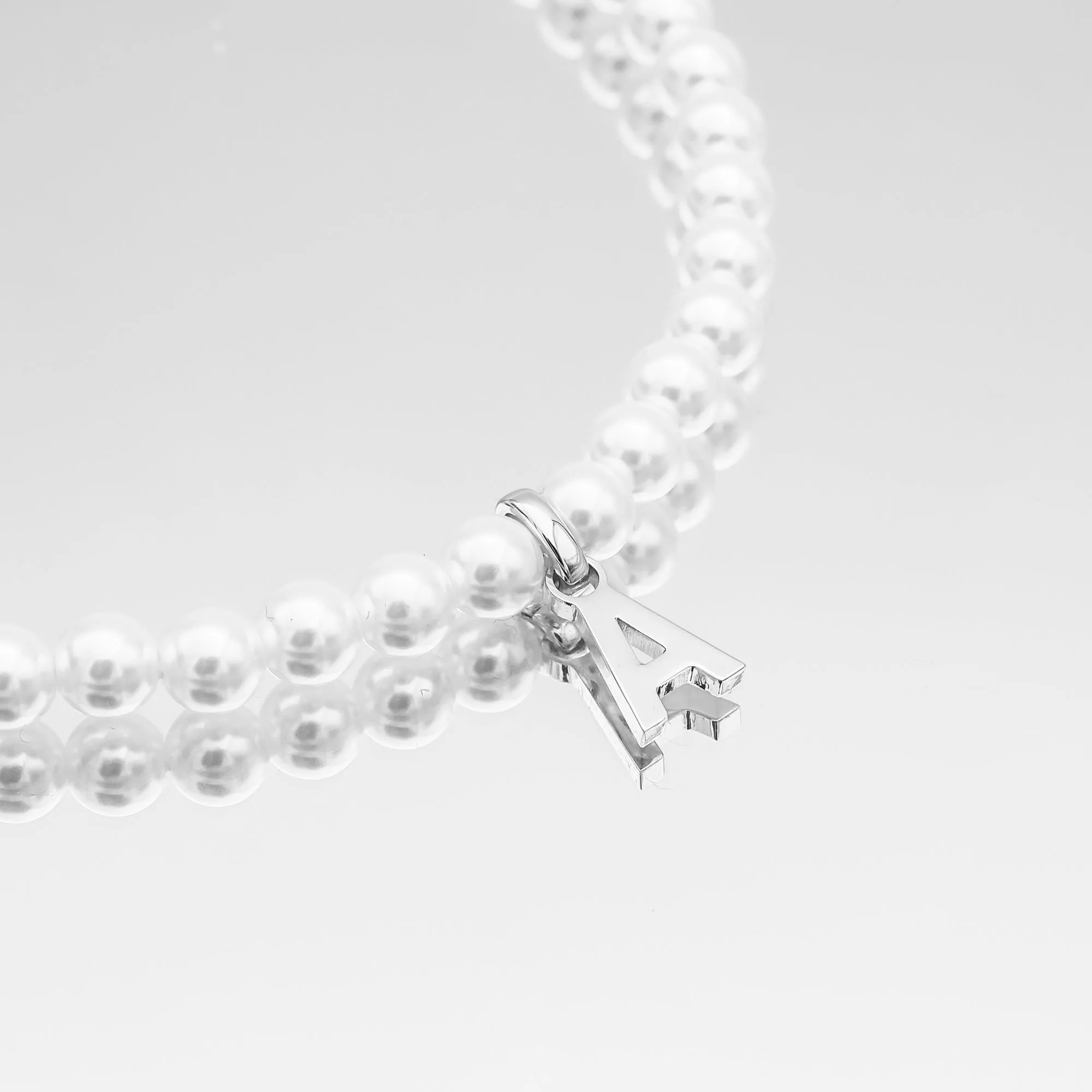 Classic Pearl Initial Necklace