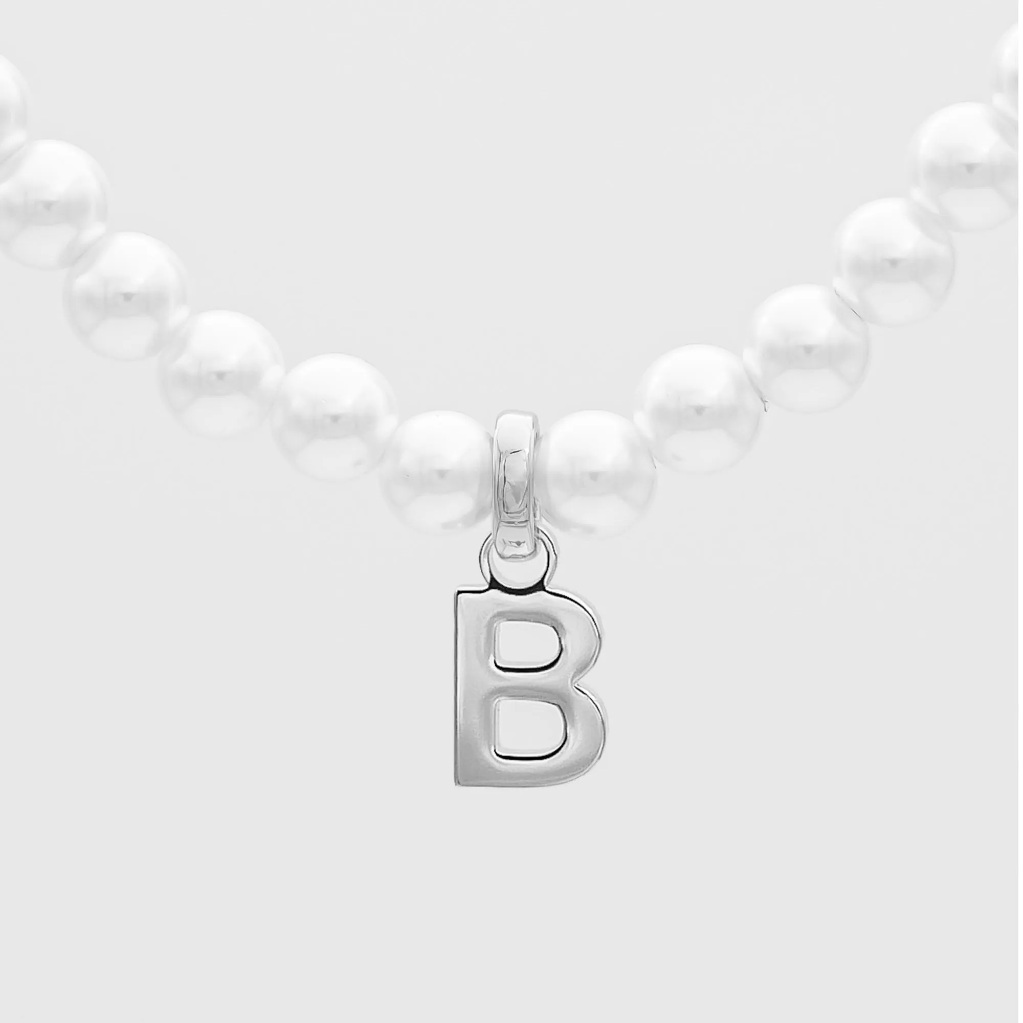 Classic Pearl Initial Necklace