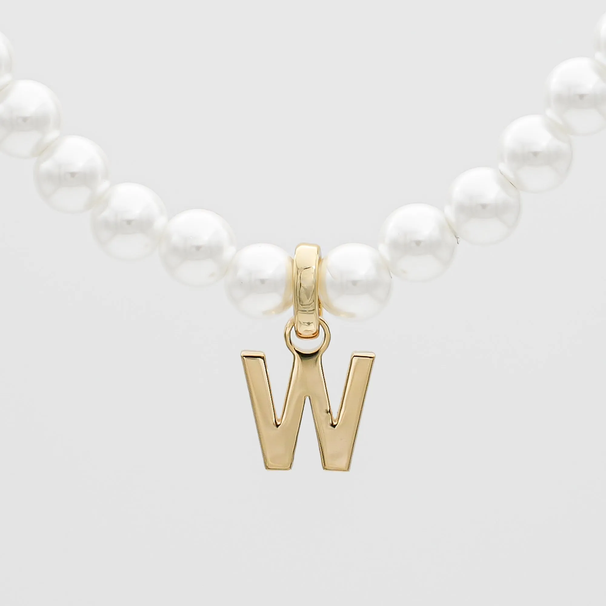 Classic Pearl Initial Necklace