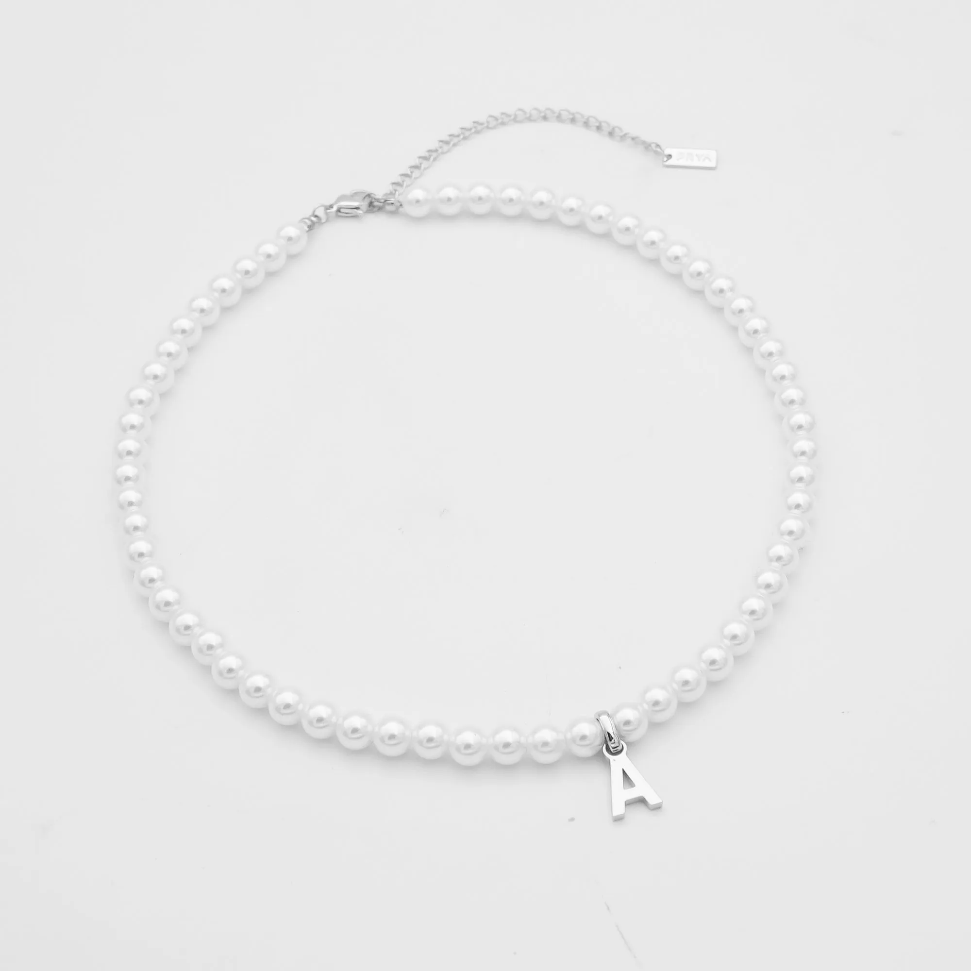 Classic Pearl Initial Necklace