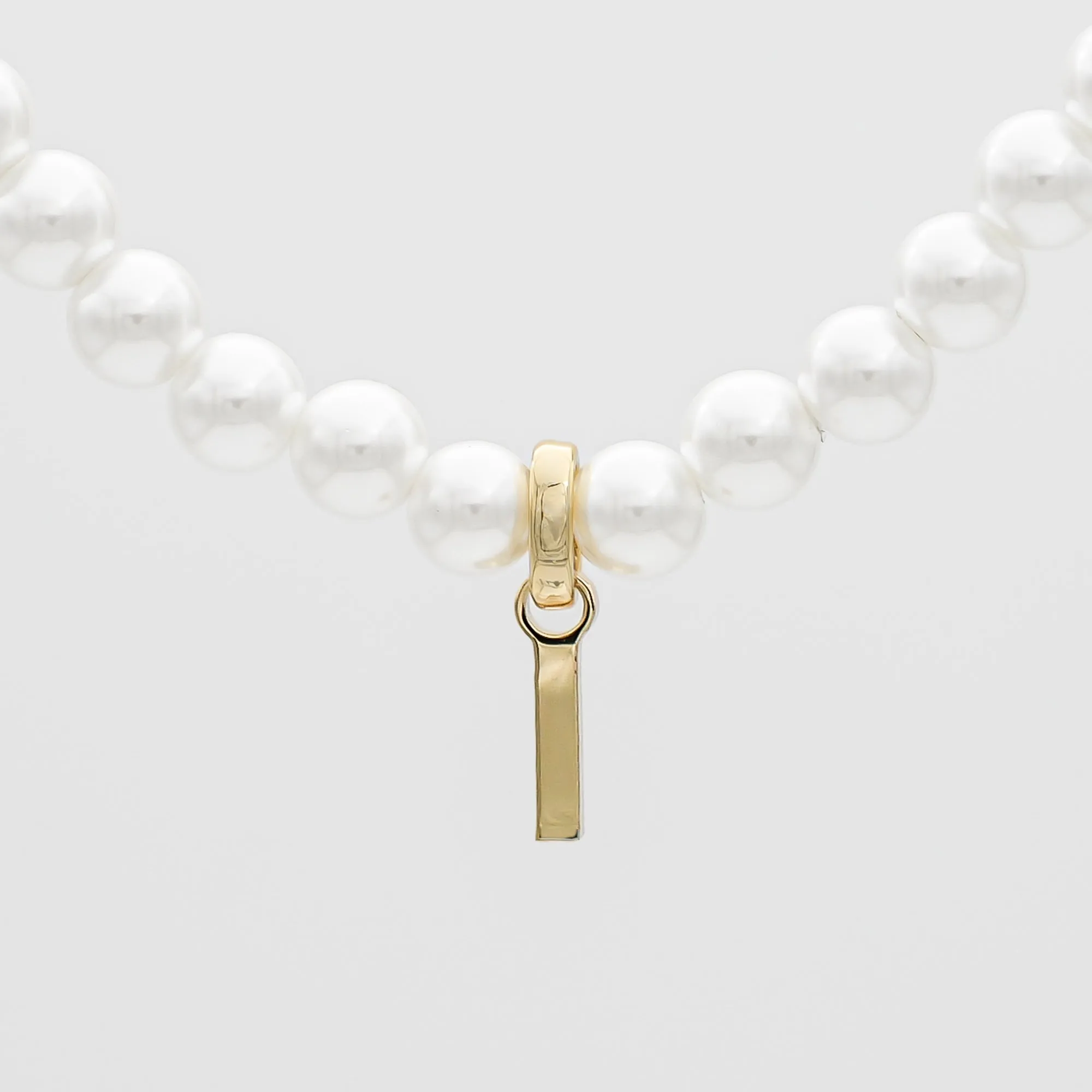 Classic Pearl Initial Necklace