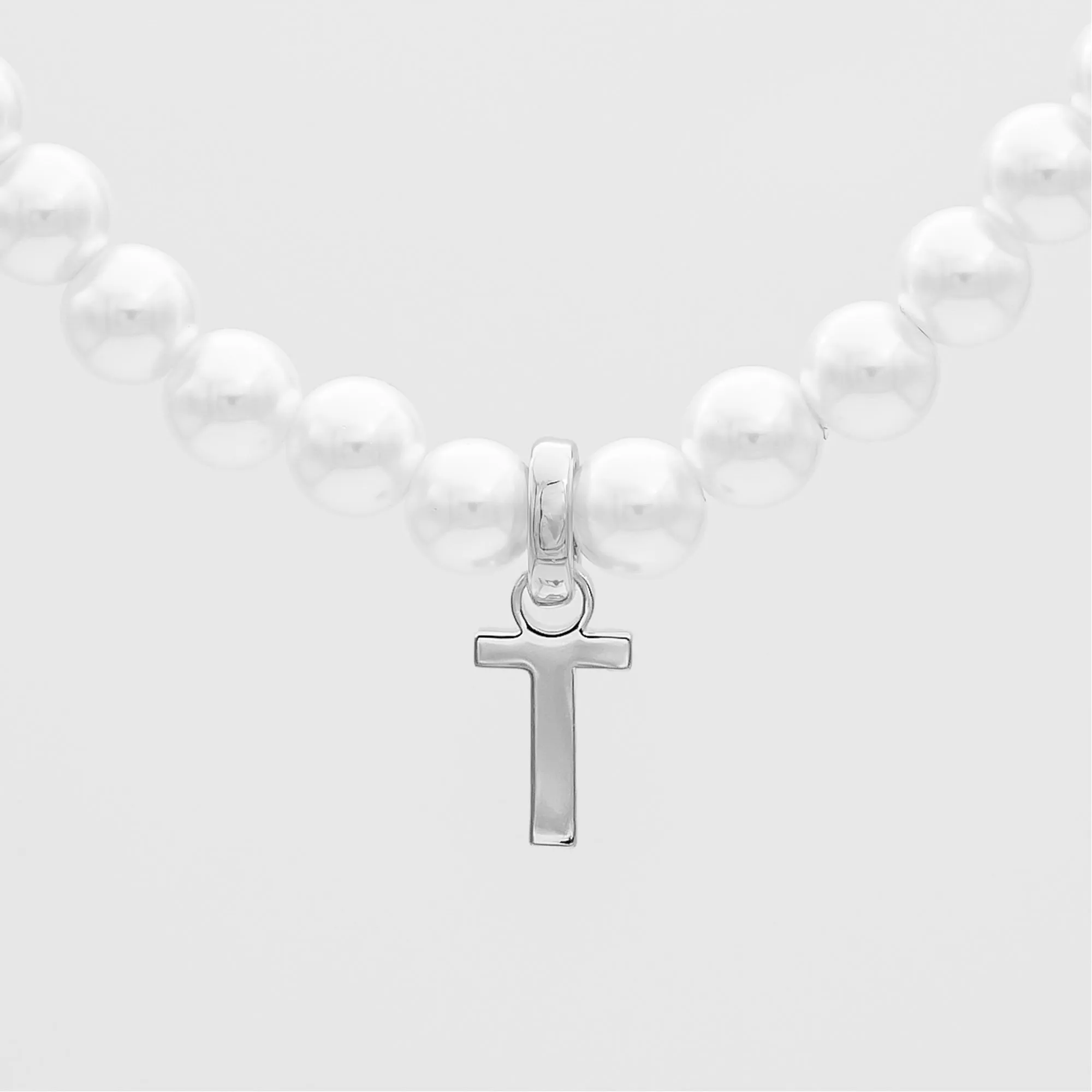 Classic Pearl Initial Necklace