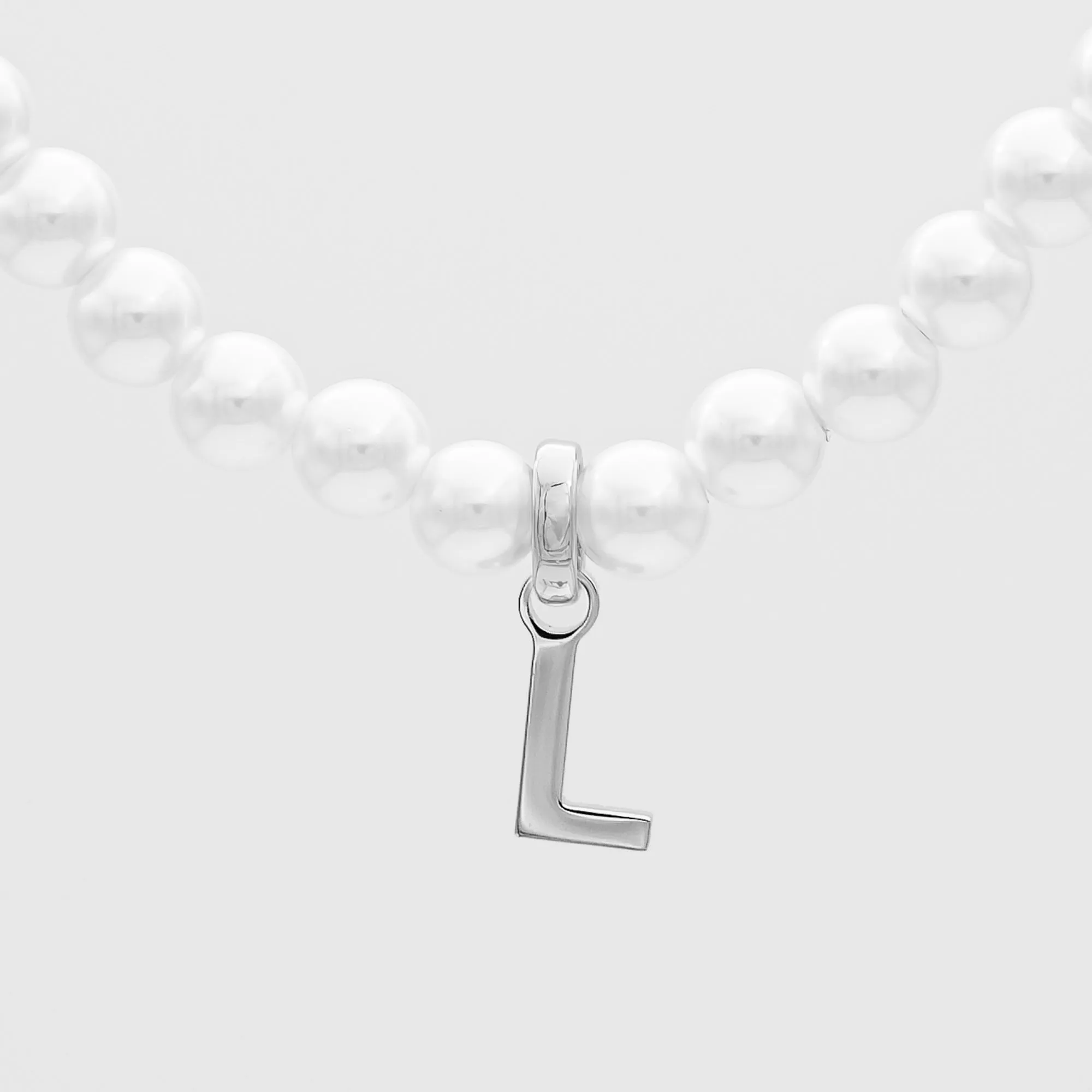 Classic Pearl Initial Necklace