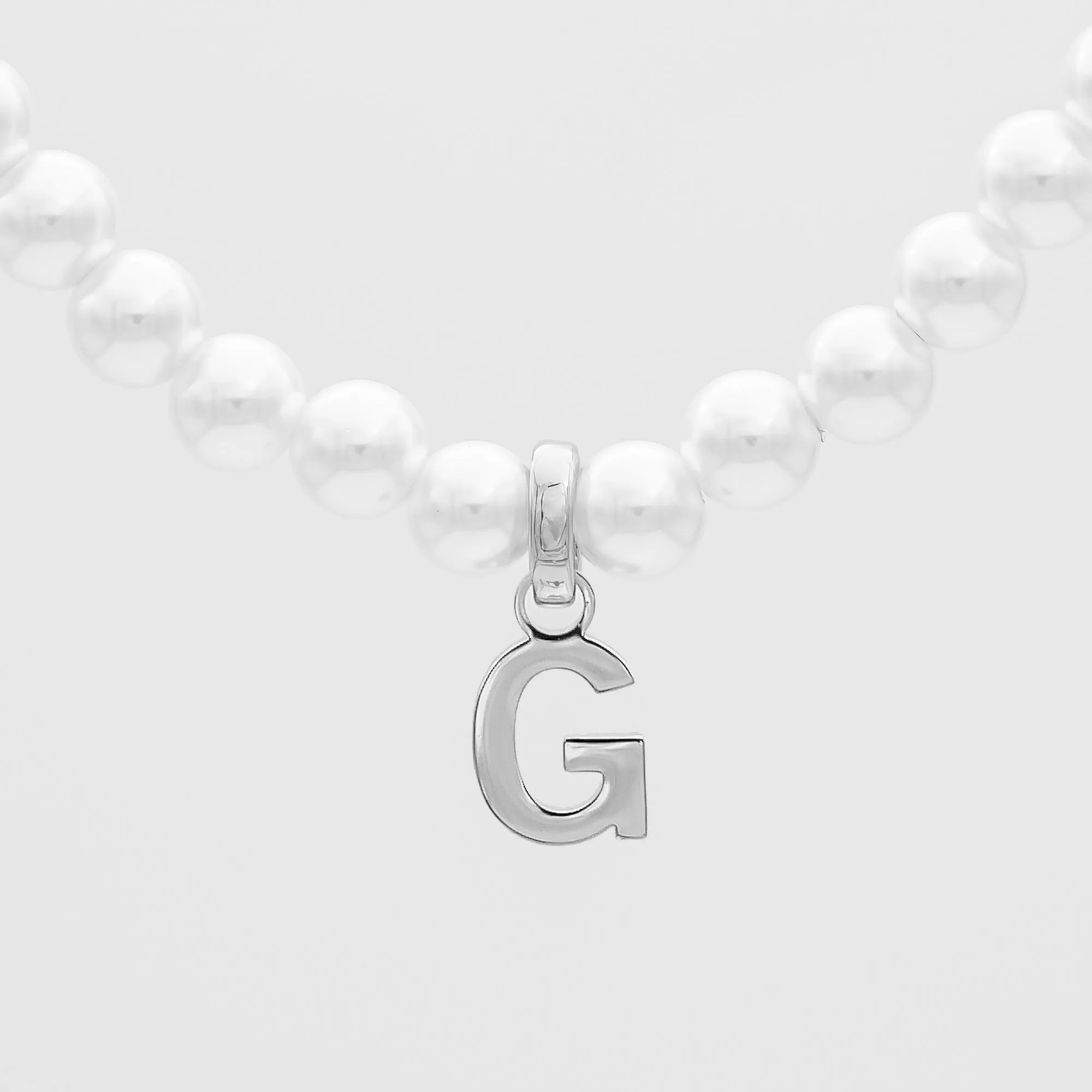 Classic Pearl Initial Necklace