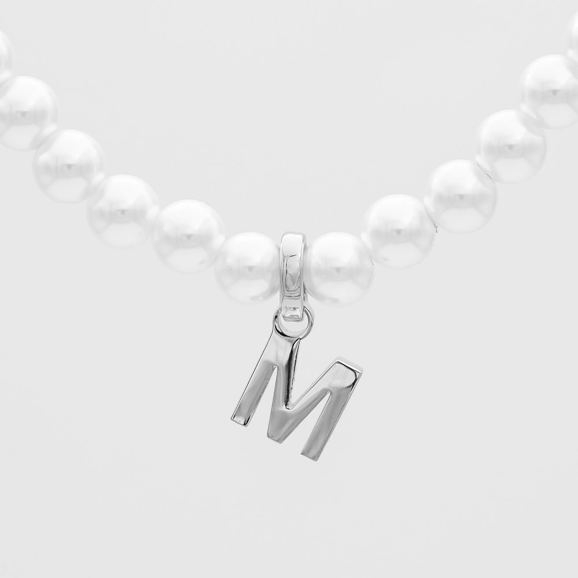 Classic Pearl Initial Necklace