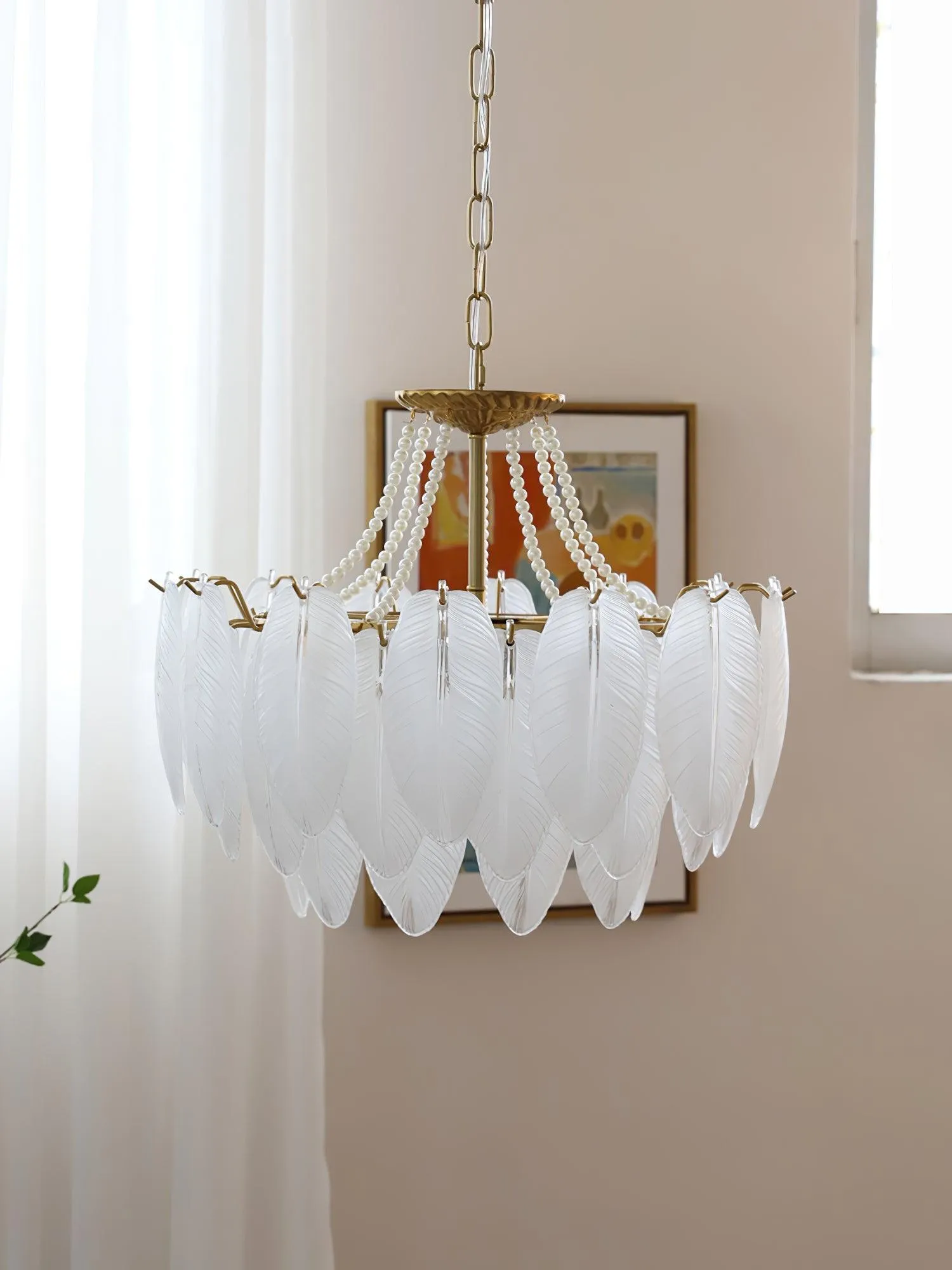 Crystal Feather Chandeliers