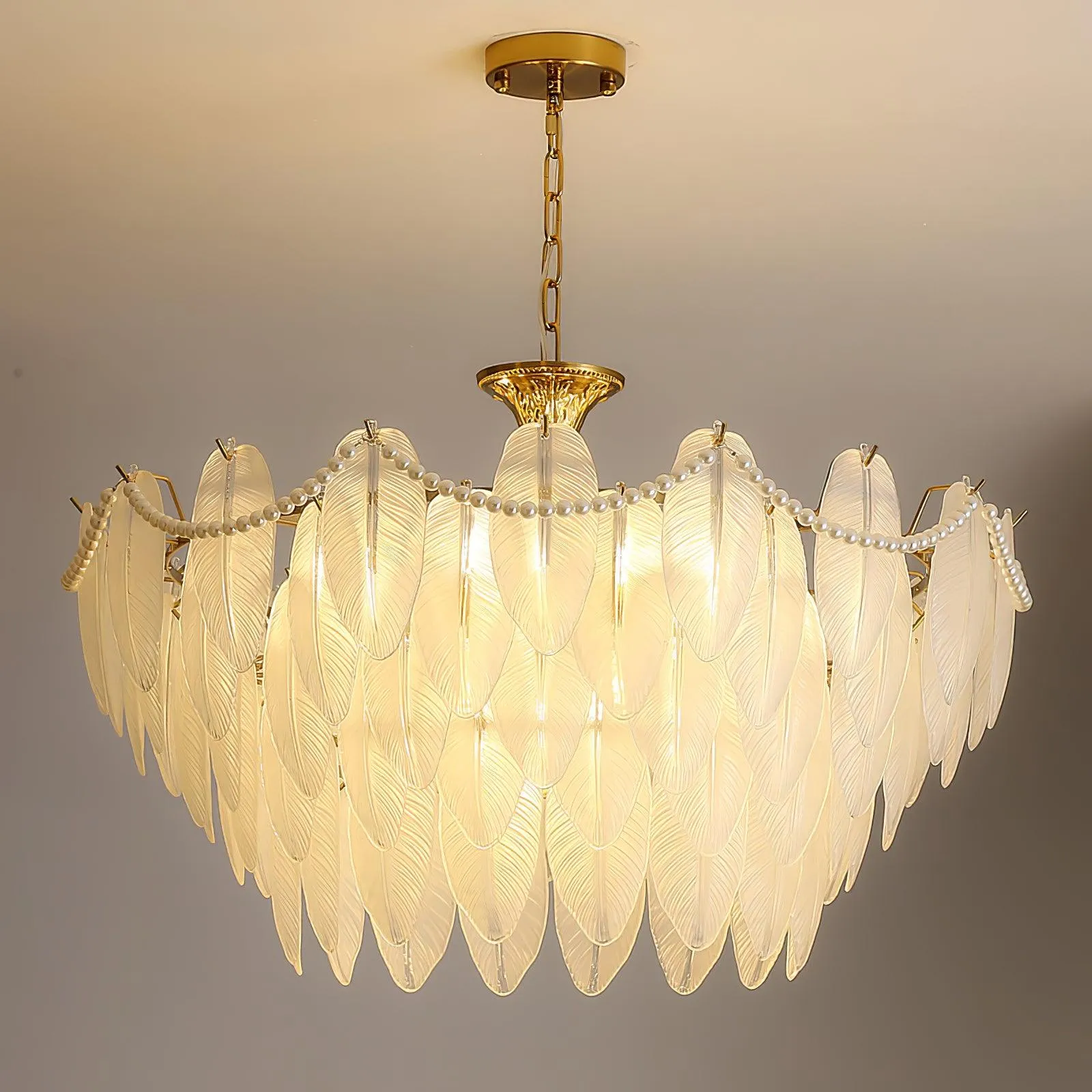 Crystal Feather Chandeliers