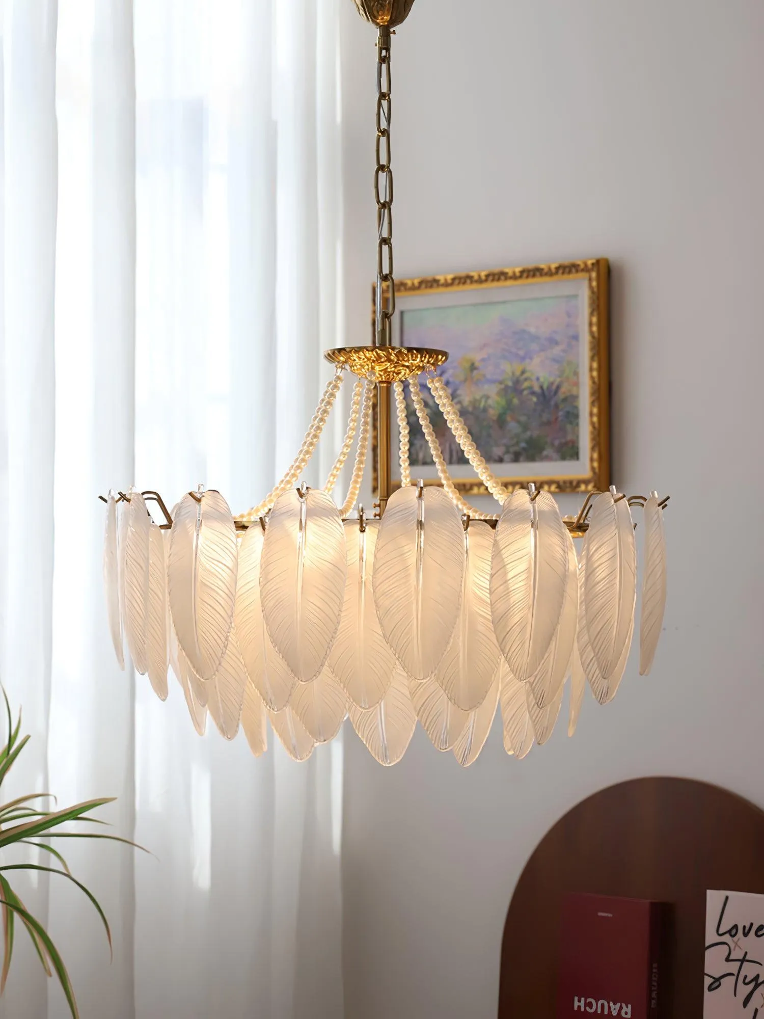 Crystal Feather Chandeliers