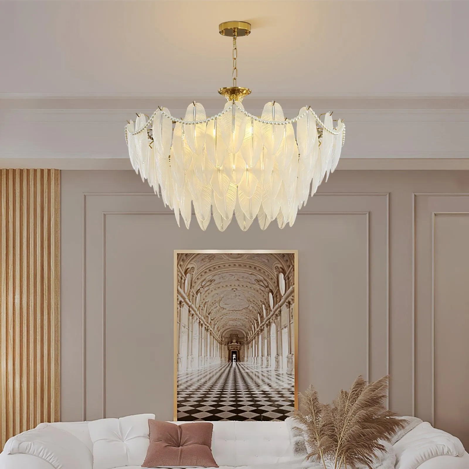 Crystal Feather Chandeliers