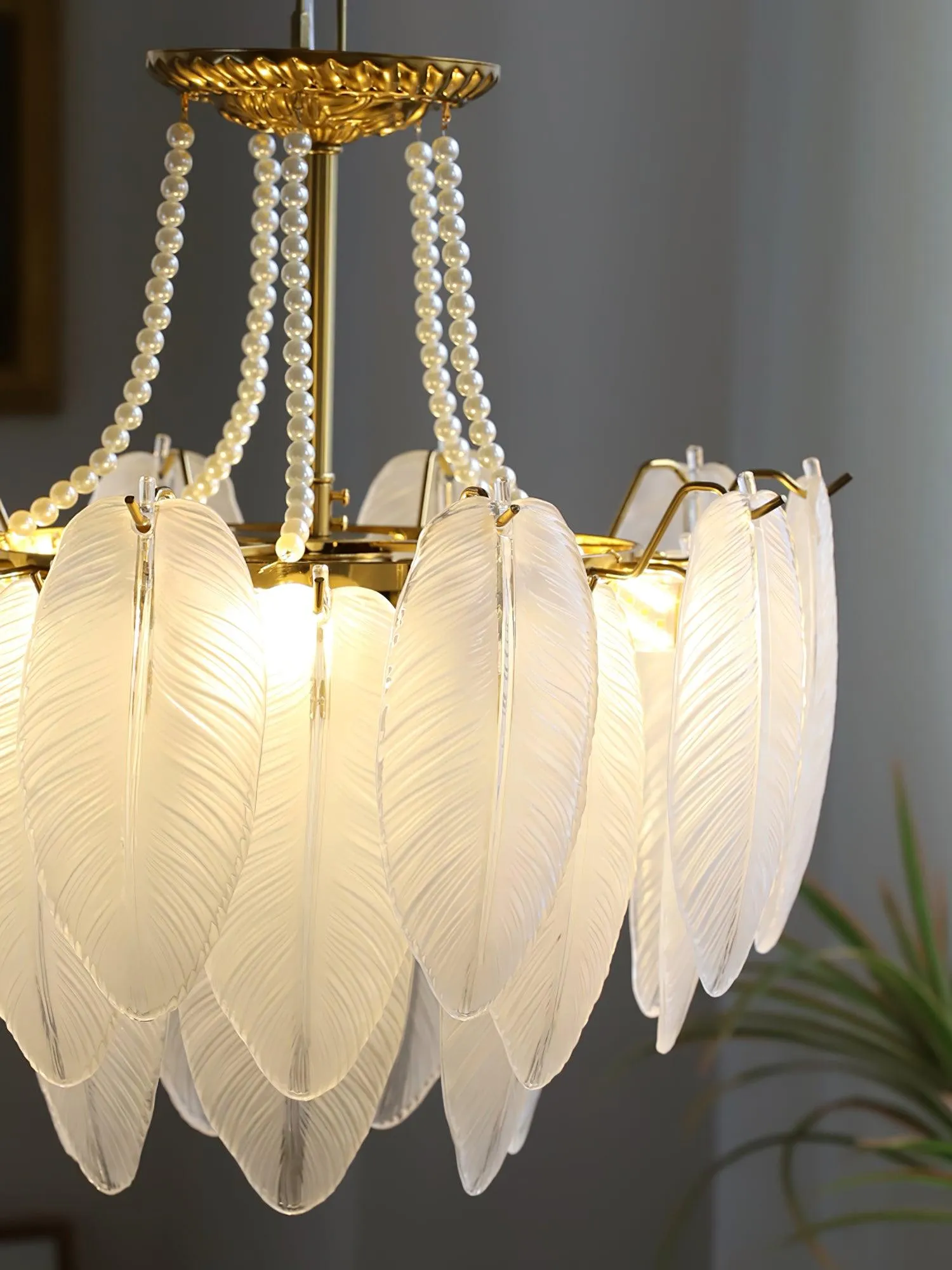 Crystal Feather Chandeliers