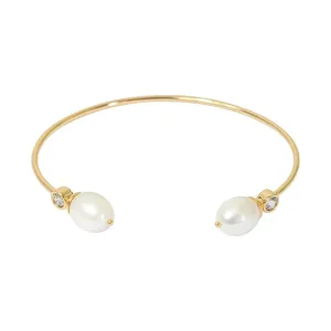 Cultured Pearl Torque Bangle