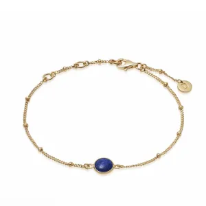 Daisy London LAPIS HEALING STONE BOBBLE BRACELET HBR1004_GP