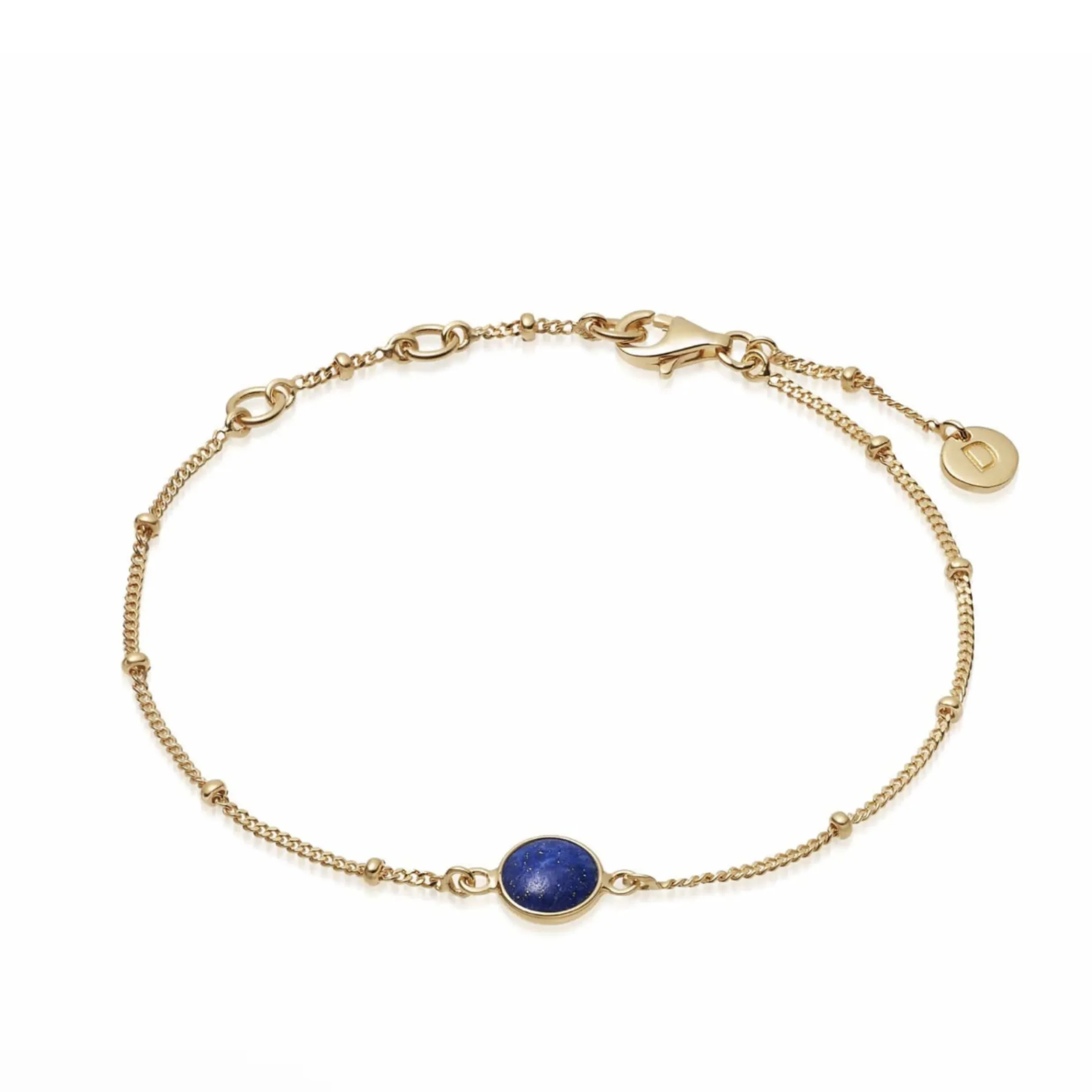 Daisy London LAPIS HEALING STONE BOBBLE BRACELET HBR1004_GP