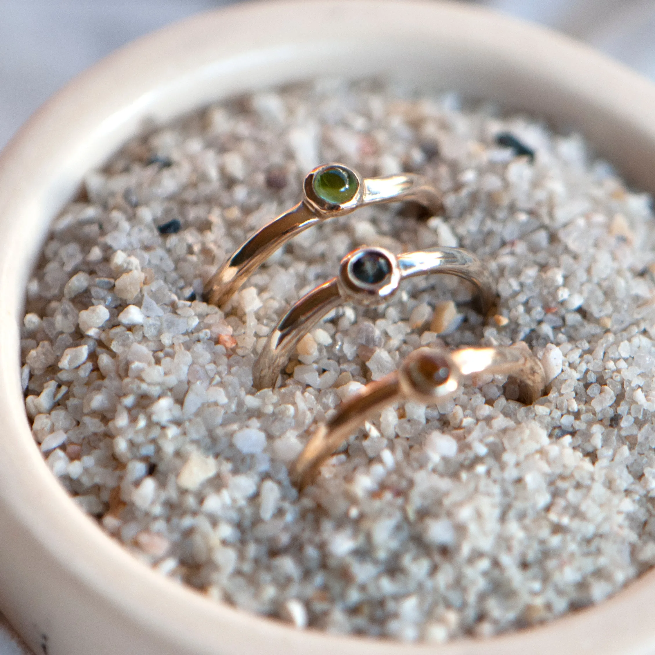 DROPLET RING / GOLD / PERIDOT