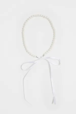 Elia Pearl Necklace - White