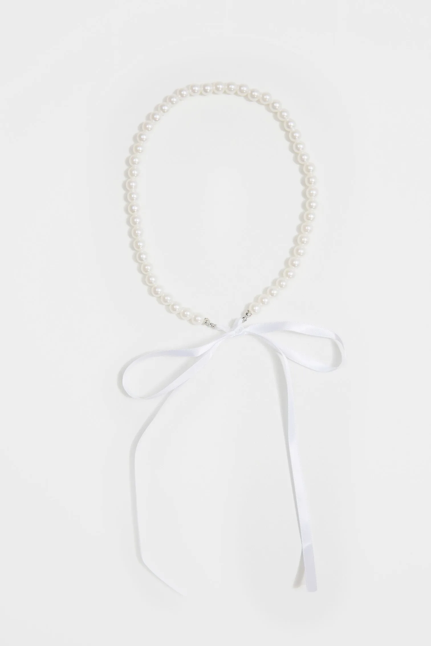 Elia Pearl Necklace - White