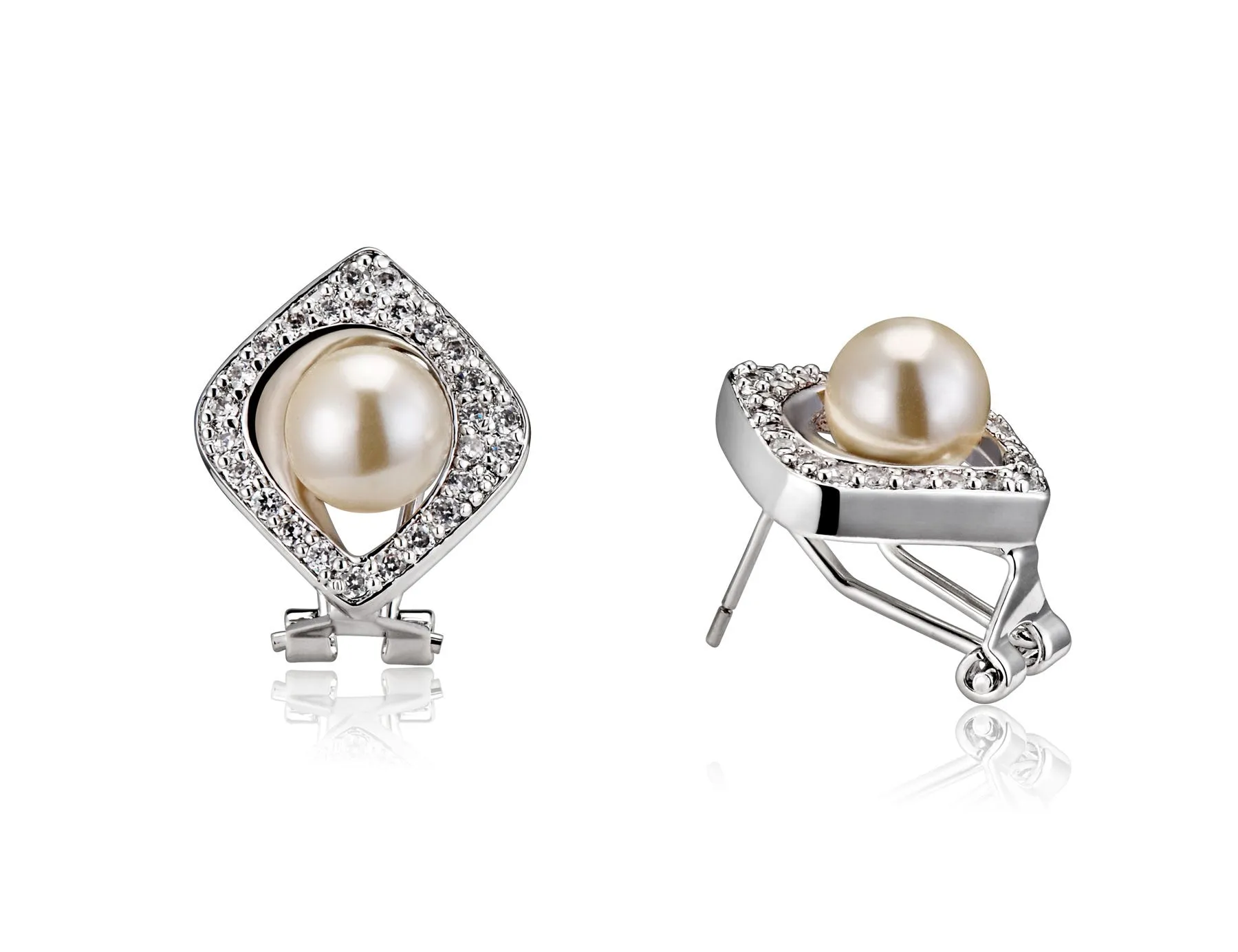 Estelle freshwater Pearl Square Shape Earrings