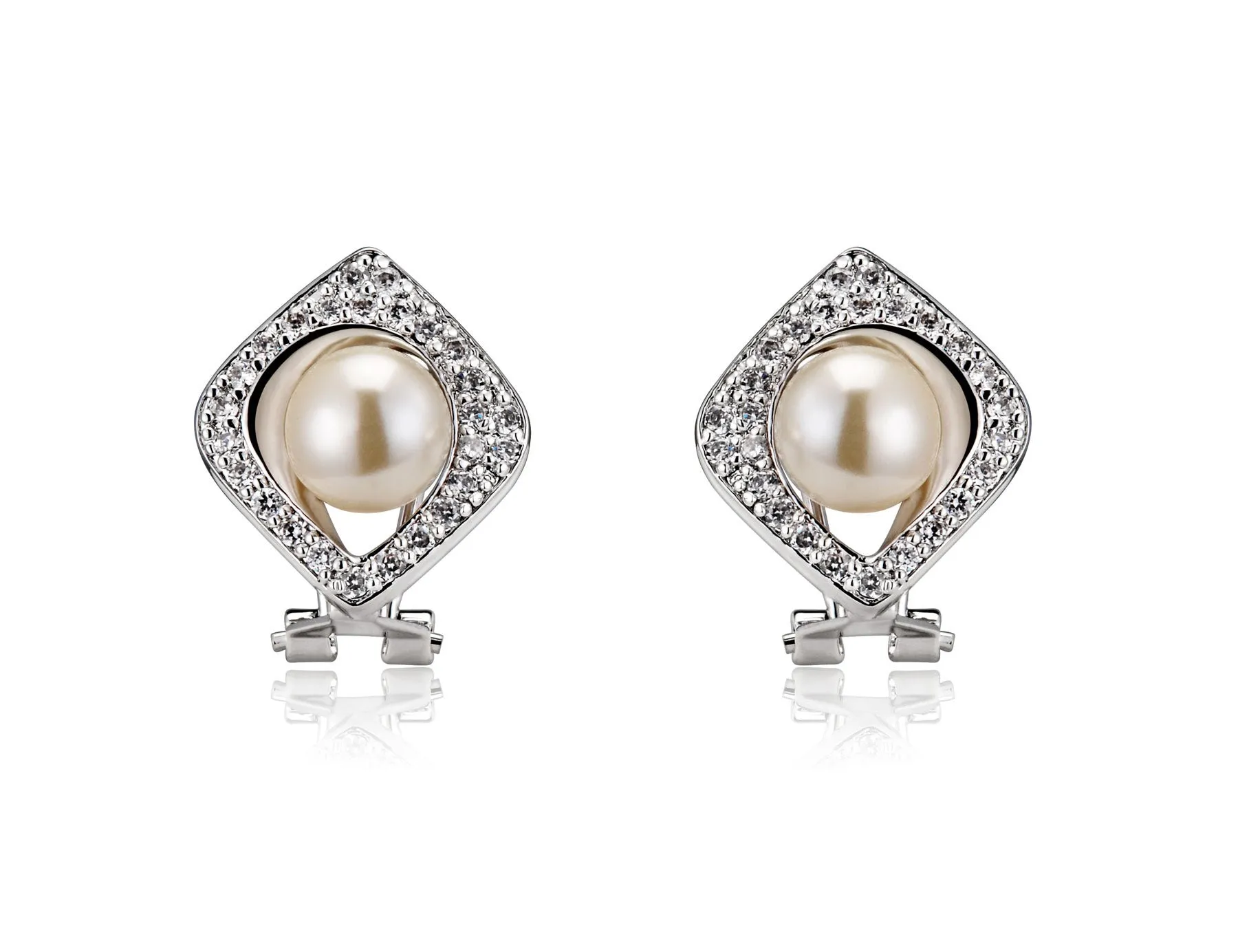 Estelle freshwater Pearl Square Shape Earrings