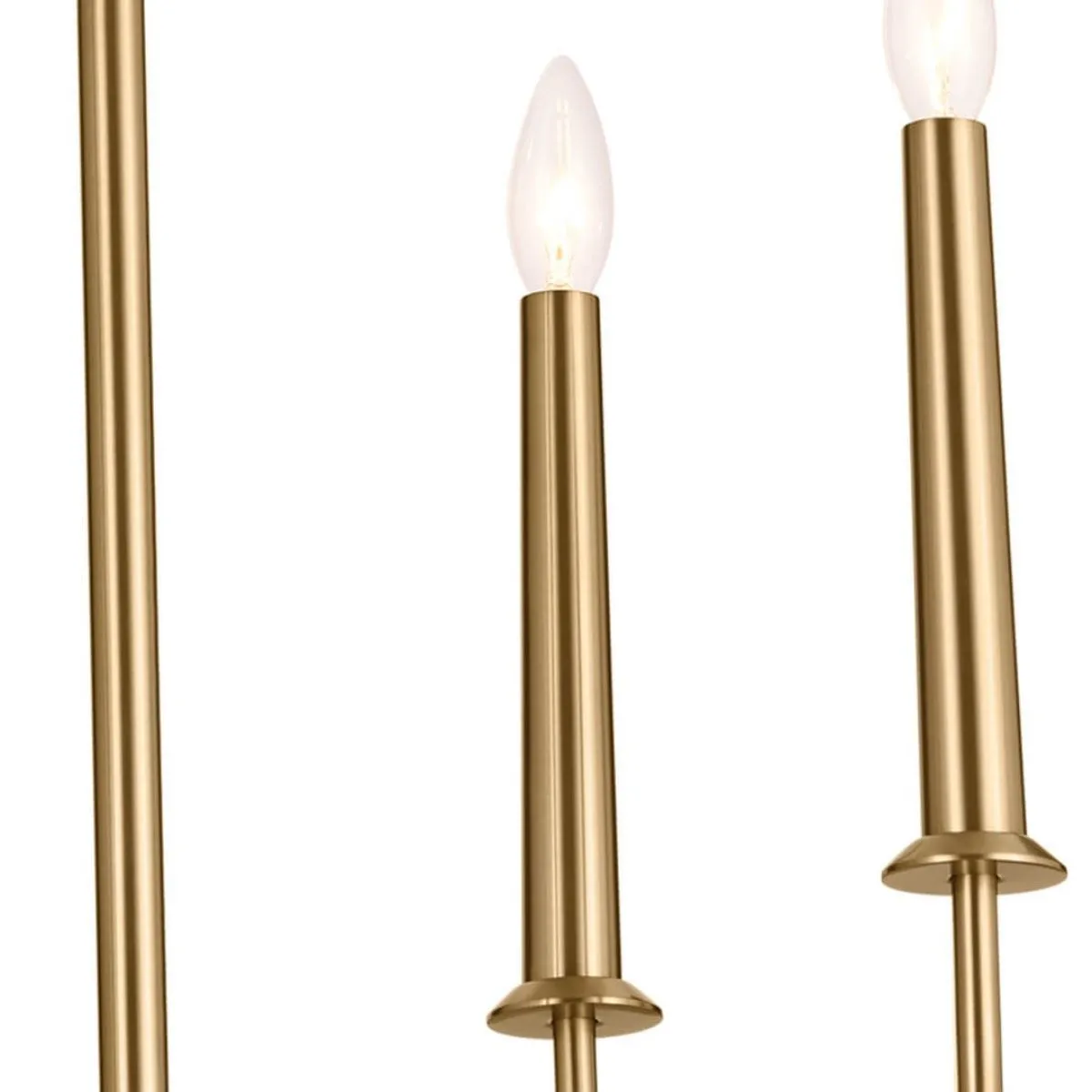 Florence 40 in. 6 Lights Chandelier Brushed Brass finish