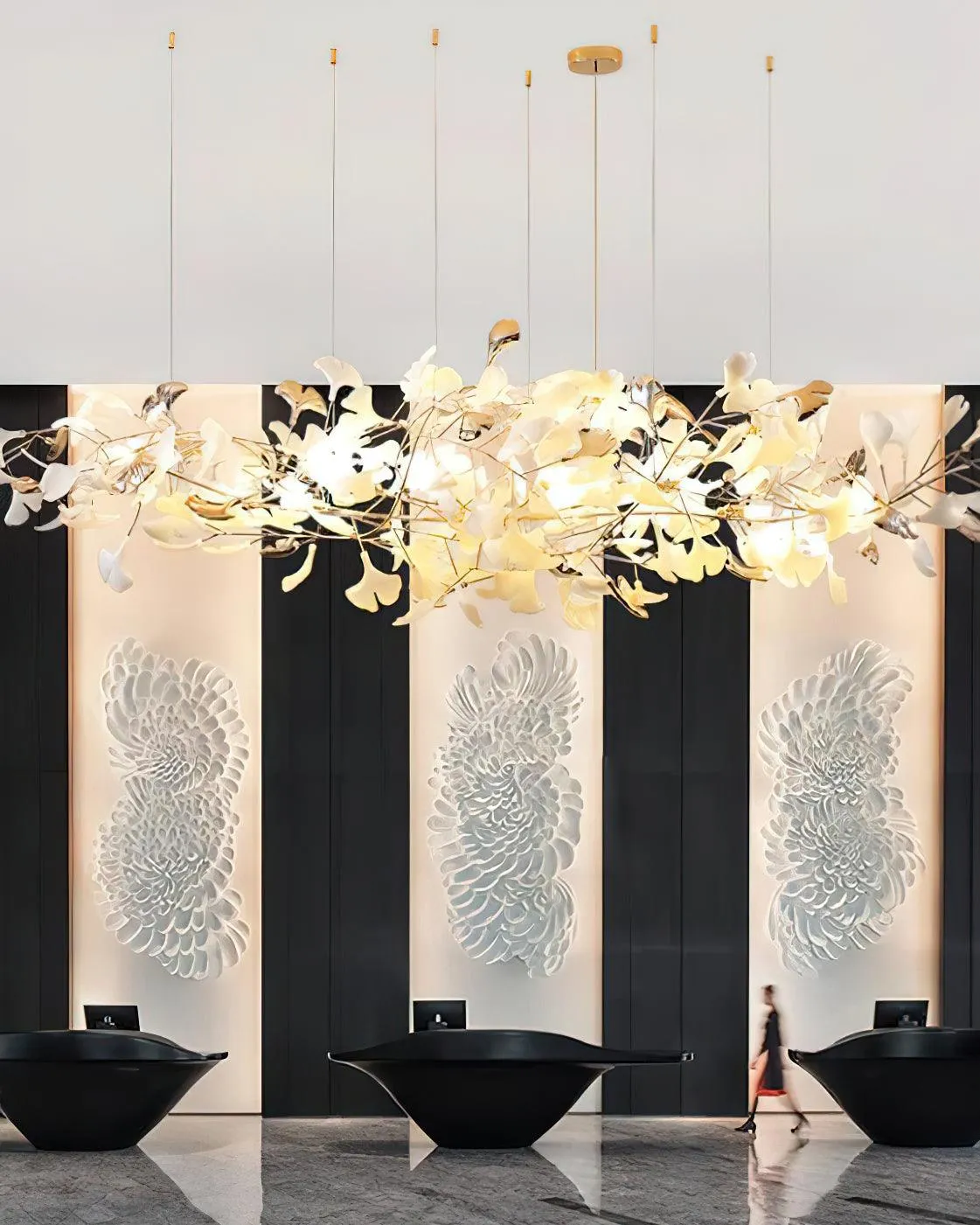 Ginkgo Cloud Chandelier