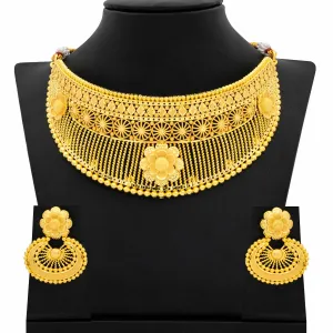 GOLDEN NECKLACE SHORT WITH STUD PGNS3-0321, PGHST12-081