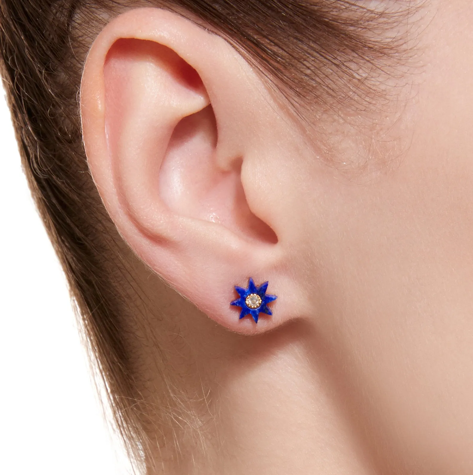 Hardstone Studs Lapis