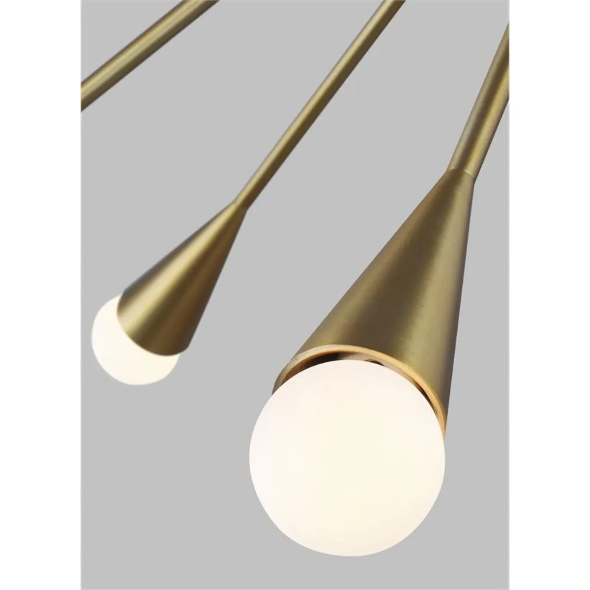 Jax 38 in. 12 Lights Chandelier Brushed Brass Finish