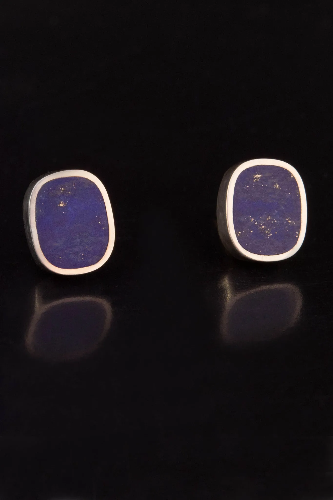 Lapis Lazuli and Sterling Silver Earrings