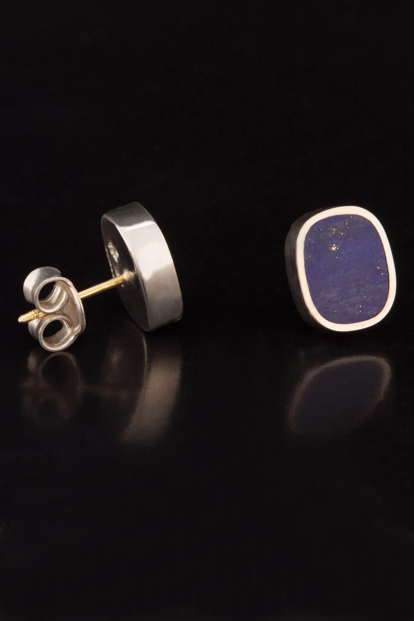 Lapis Lazuli and Sterling Silver Earrings